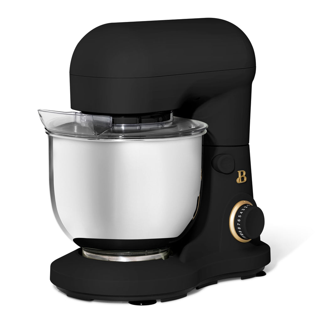 Beautiful 3.5 Qt Stand Mixer with Flat Beater, Dough Hook, Balloon Whisk, Chocolate by Drew Barrymore