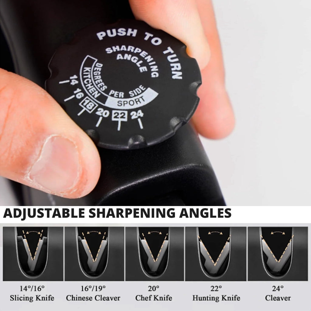 AGCAN 2 Pack Knife Sharpener, 4-Stage Kitchen Knife Sharpeners with Non-slip Base, Knife Sharpening System for Kitchen Knives, Scissors