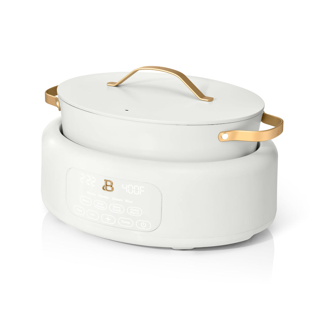 Beautiful 10 in 1, 6 Qt Electric Multi-Cooker, Thyme Green by Drew Barrymore