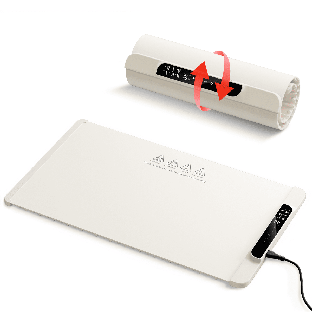 Electric Warming Tray, Warming Mat for Food , Portable Large Food Warmers Mat for Buffets Parties,Full Surface Fast Heating,6 Temperature Setting,Auto Shut-Off