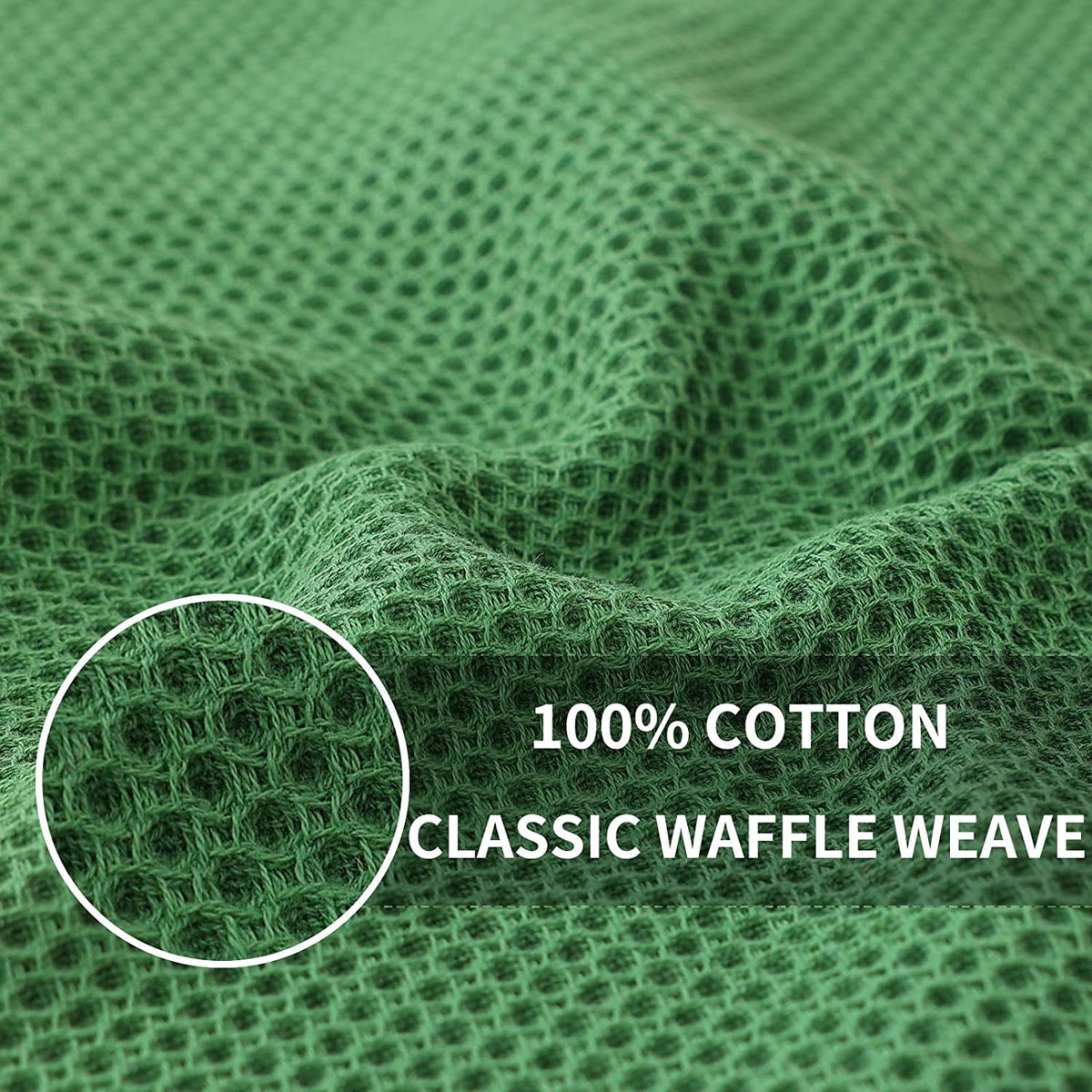Homieway 6 Pack 100% Cotton Dish Towels, Waffle Weave Dish Cloths for Washing Dishes, Quick Drying Kitchen Dish Towels Rags, 12x12 Inches, Mixed Color