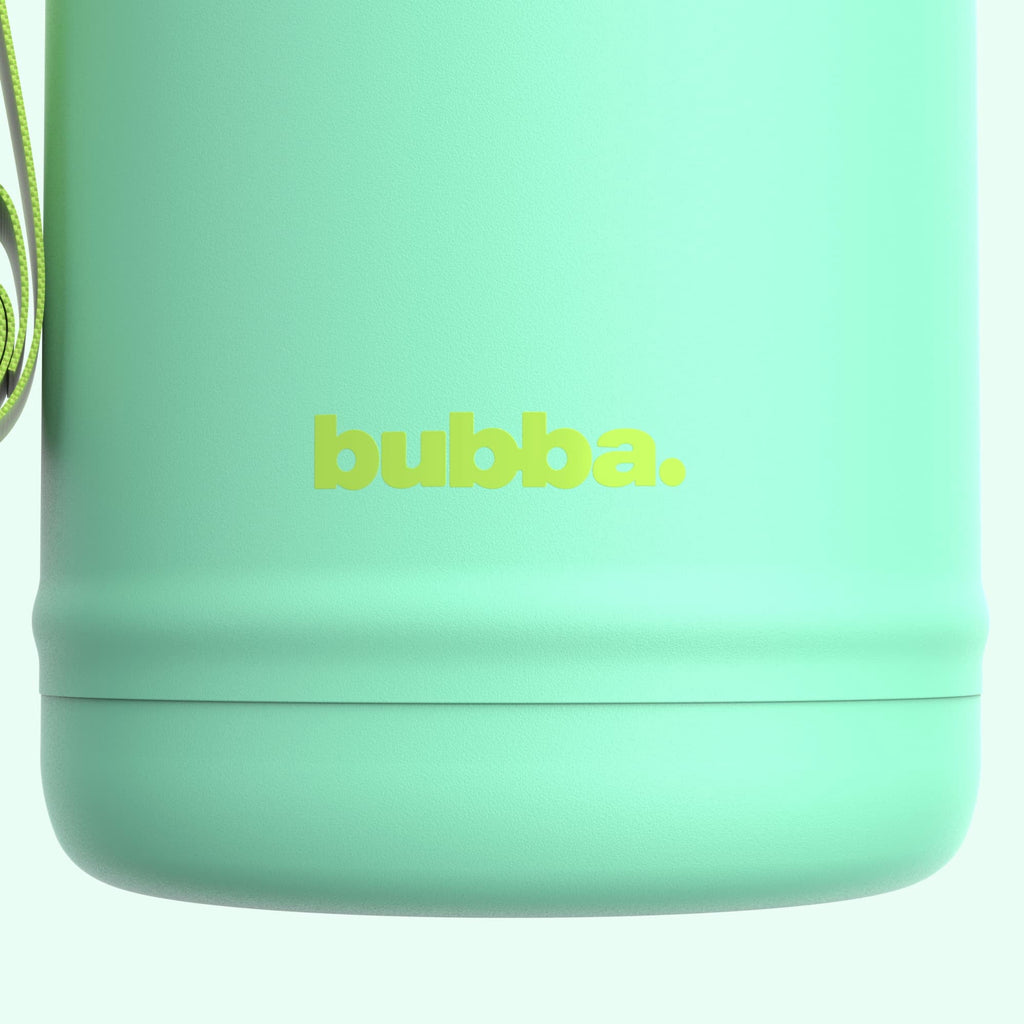 Bubba 64oz DualSip Insulated Stainless Steel Water Jug with Built-In Straw and Drink Opening and Carrying Strap, Daydreamin' Light Blue/Teal