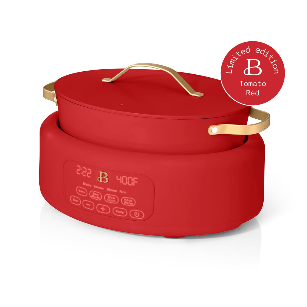 Beautiful 10 in 1, 6 Qt Electric Multi-Cooker, Thyme Green by Drew Barrymore