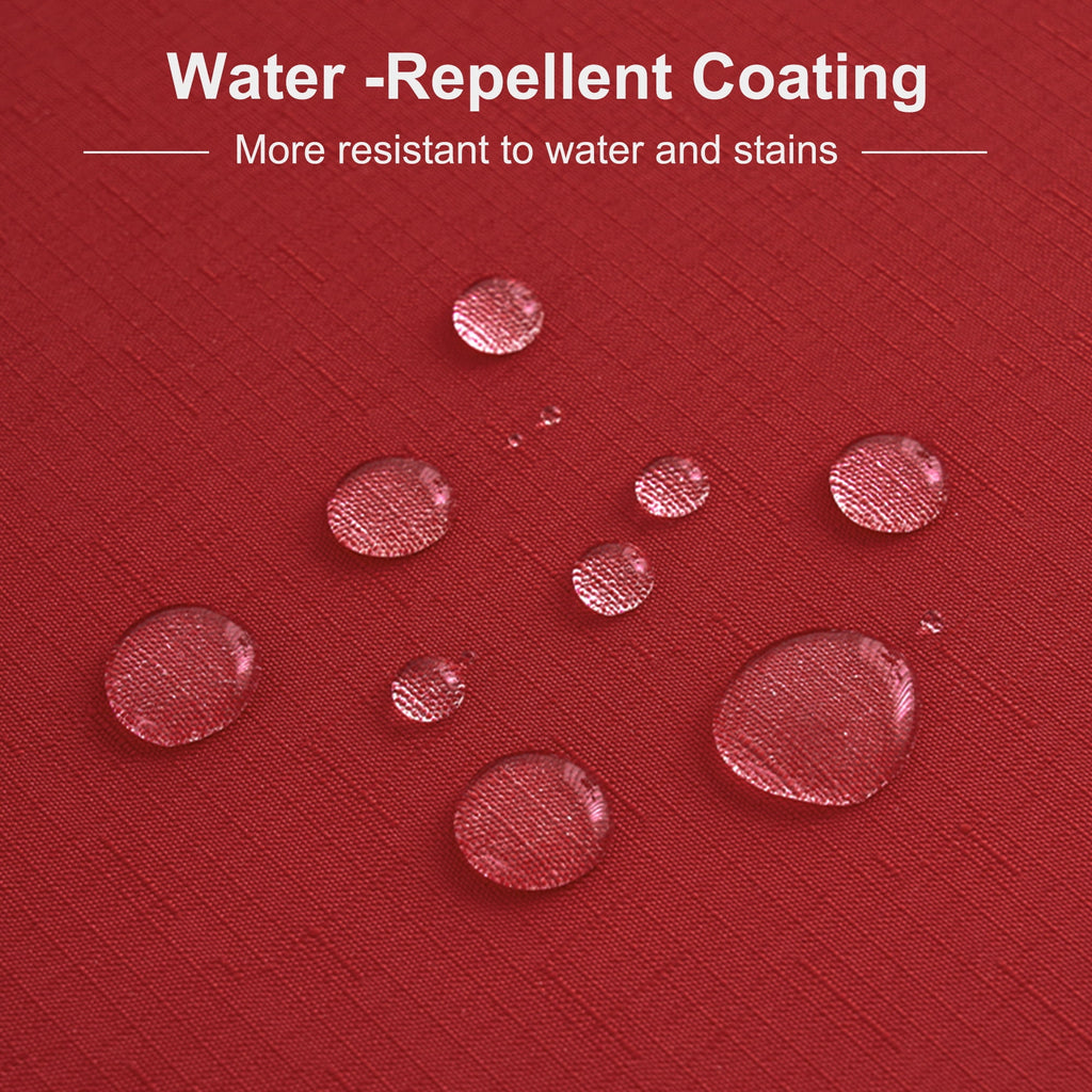 Inosoo Faux Linen Textured Rectangle Tablecloth - 60 x 84 inch Waterproof & Machine Washable Linen-Look Cloth Table Cover, White