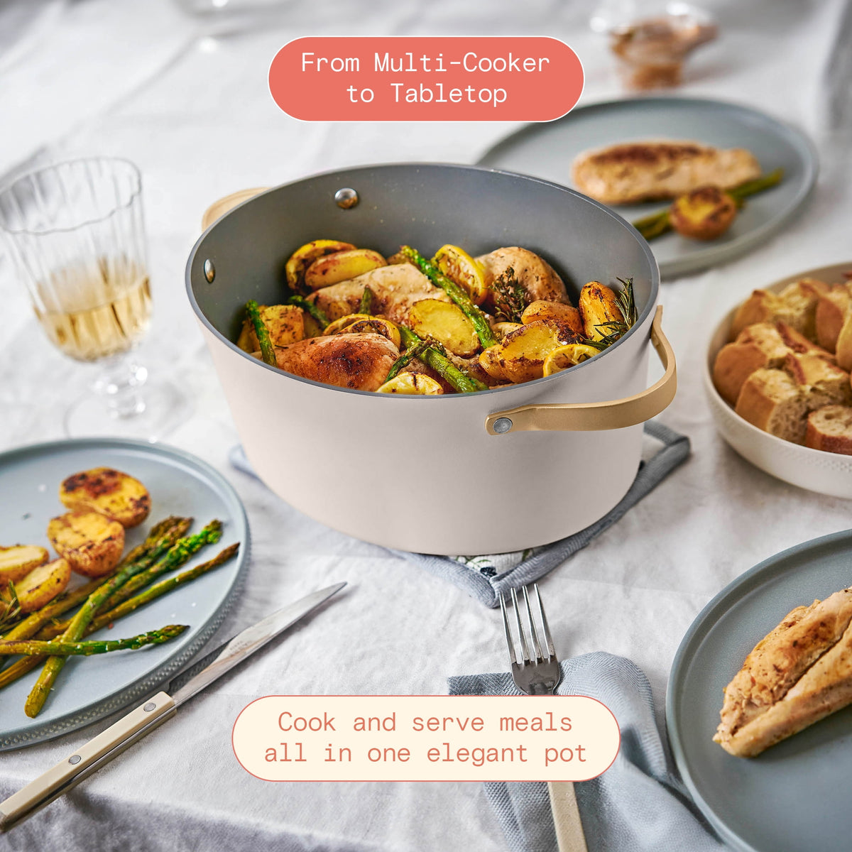 Beautiful 10 in 1, 6 Qt Electric Multi-Cooker, Thyme Green by Drew Barrymore