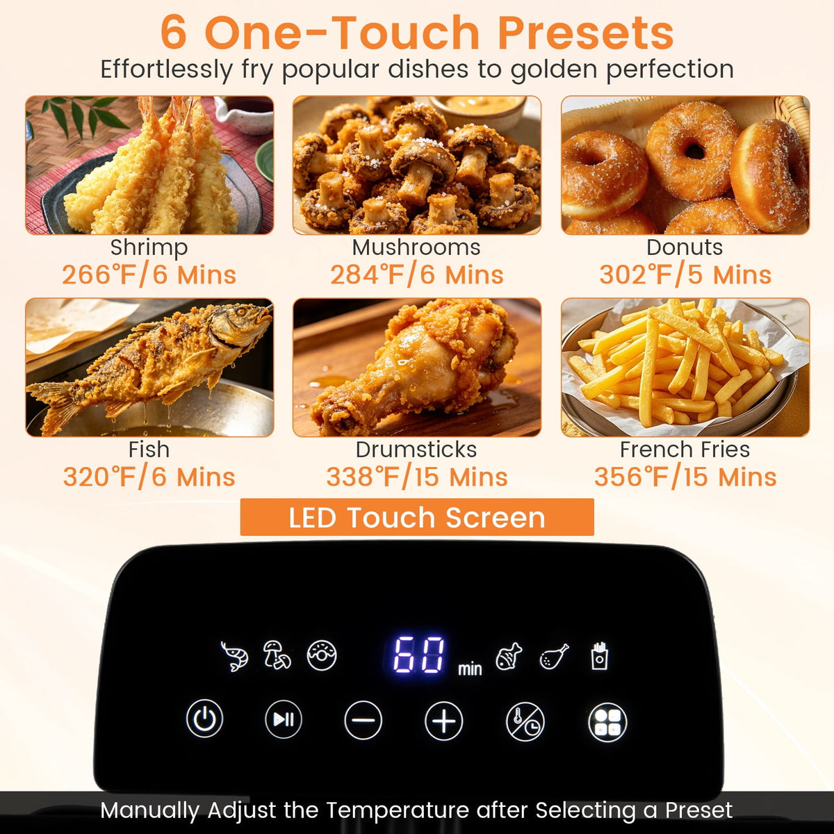 Costway Electric Deep Fryer 5.3 QT/21-Cup Stainless Steel 1700W with Triple Basket Silver