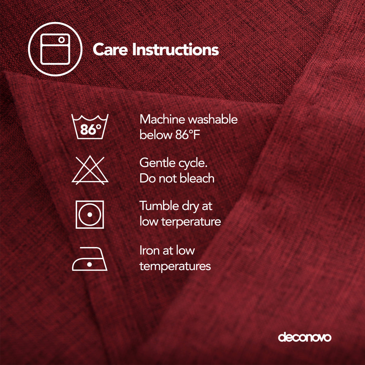 Deconovo Square Tablecloth with Waterproof Finish, Easy-Clean Polyester Table Cover, 54 x 54 Inch, Dark Gray