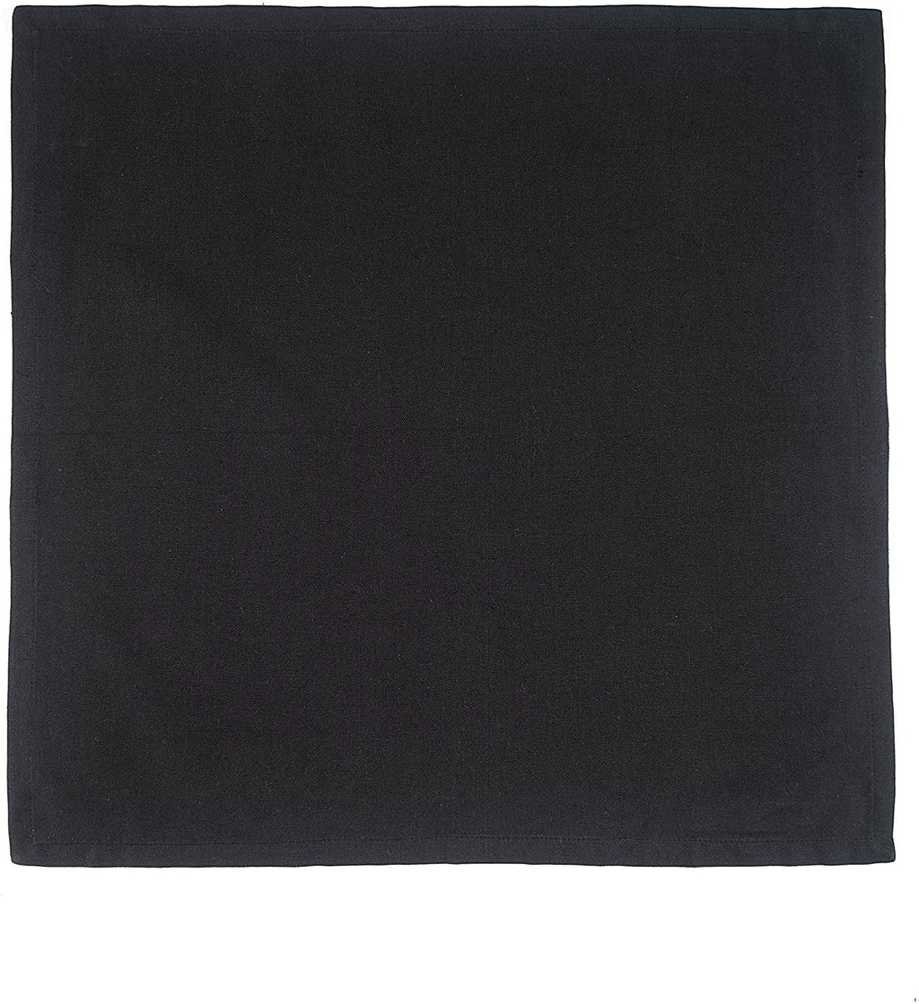 Fingercraft Cloth Napkin, Solid Color Cotton Linen Blend Table Napkins, Soft and Absorbent Fabric, Set of 12, Blush Pink